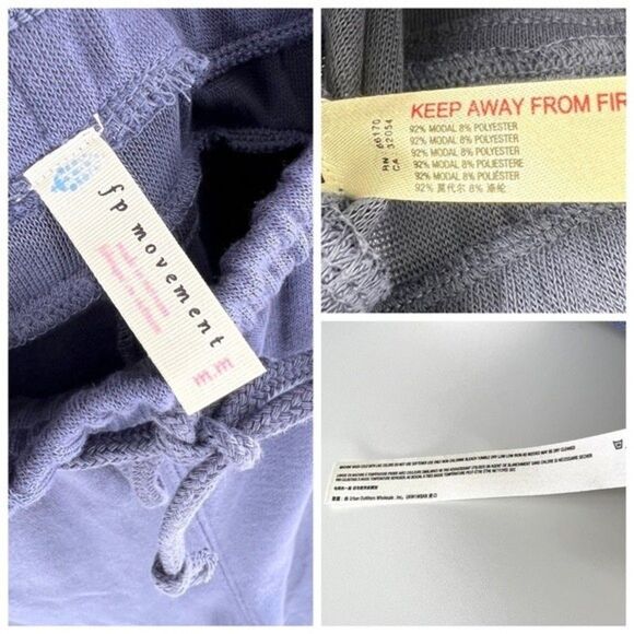 Free People Movement Back Into It Jogger Deep Plum Size Medium NWT - Picture 10 of 11